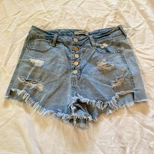 Refuge High Waisted Jean Shorts